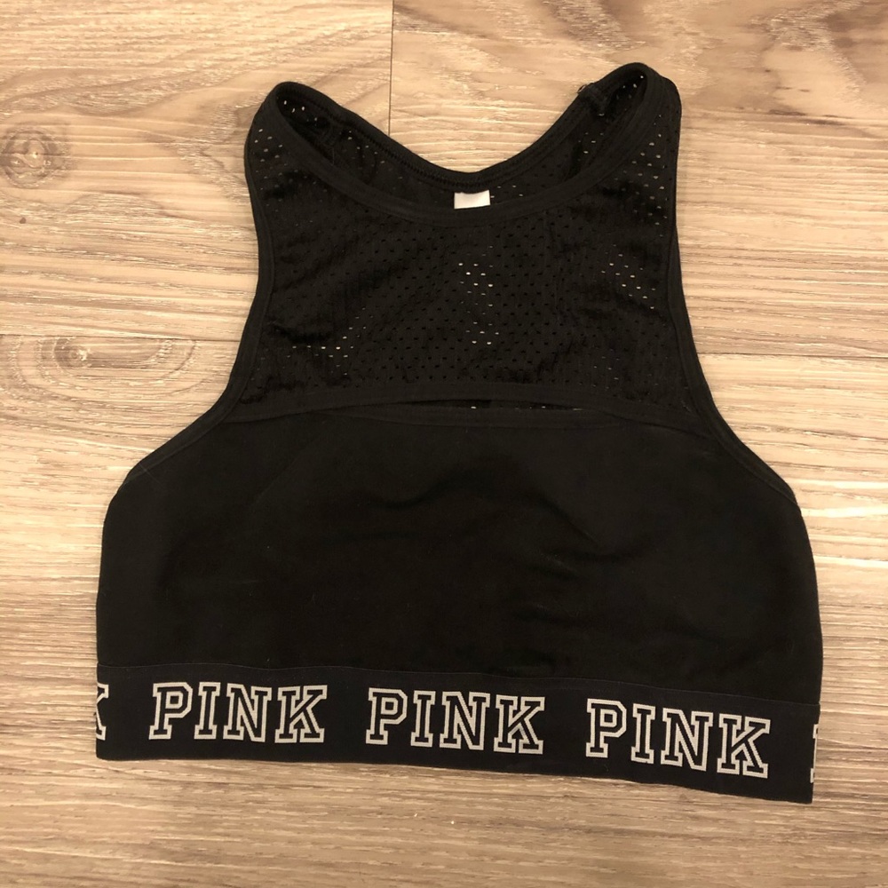 PINK mesh sports bra